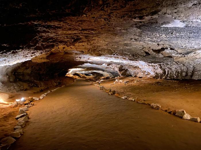 The network of cave passages in the Mammoth Cave system stretches over 400 miles.